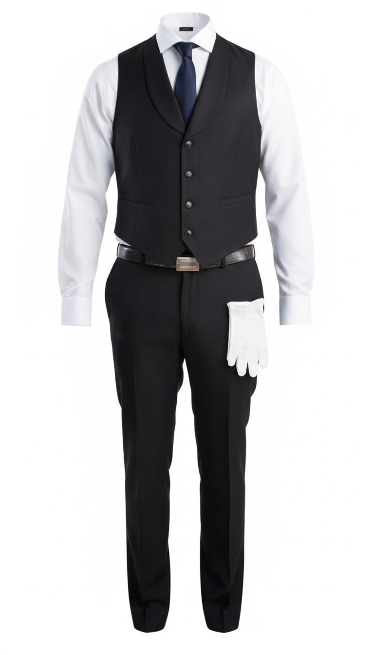 Tenue de Maître d'Hôtel à Col Châle