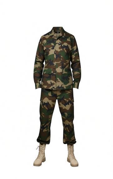 Tenue Camouflage Woodland & Rangers Beiges