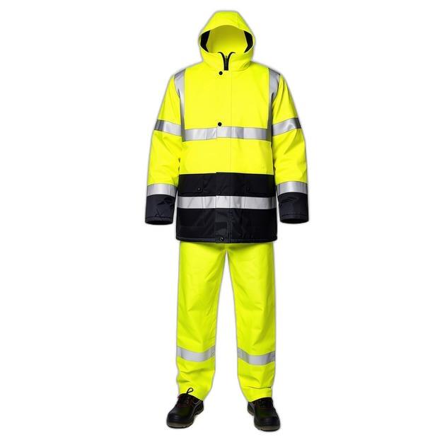 Parka d'Hiver Haute Visibilité Jaune